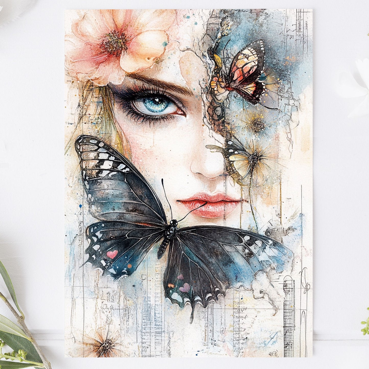 Postcard Victorian Girl PC605