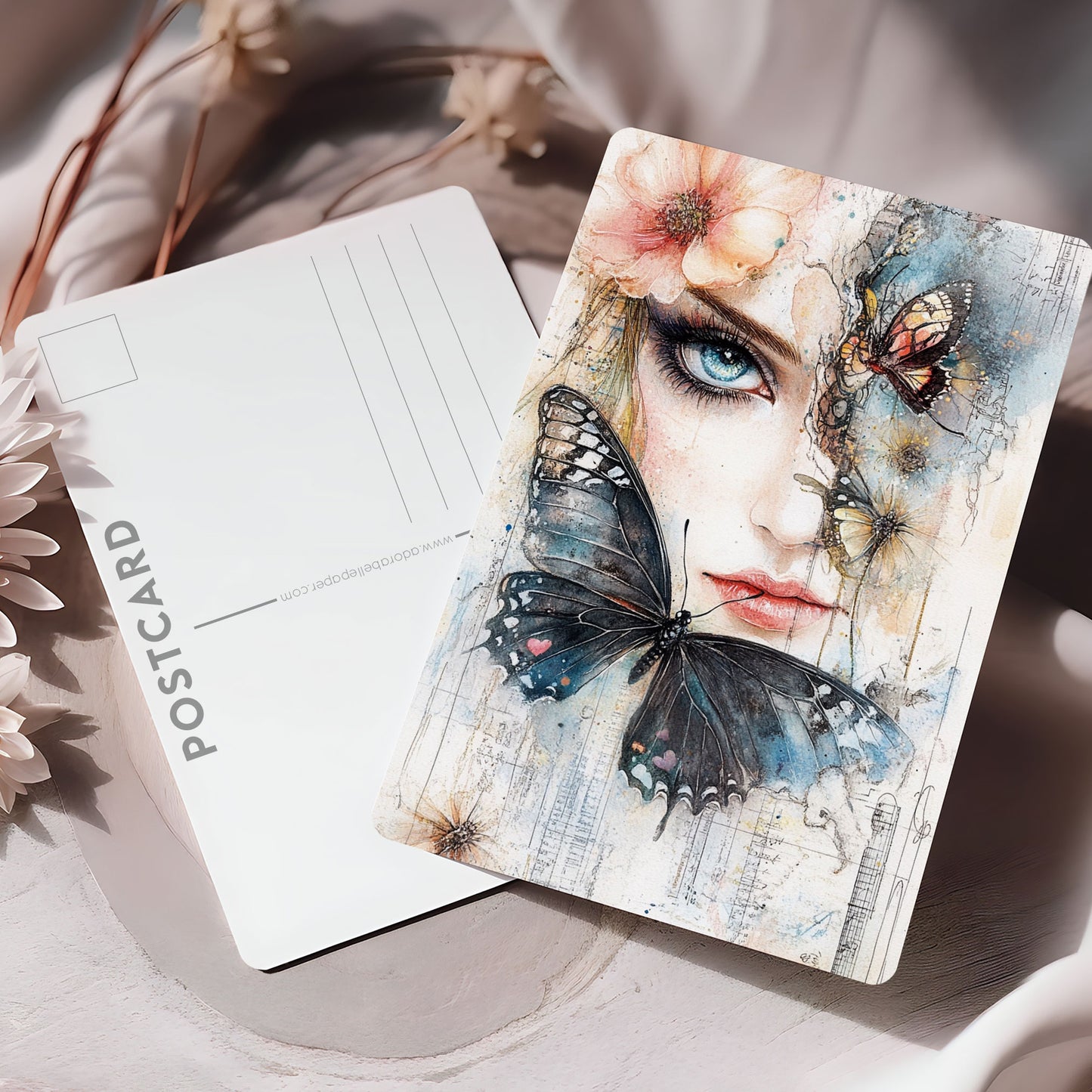 Postcard Victorian Girl PC605