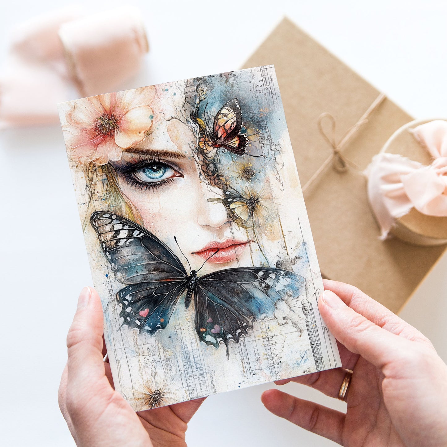 Postcard Victorian Girl PC605