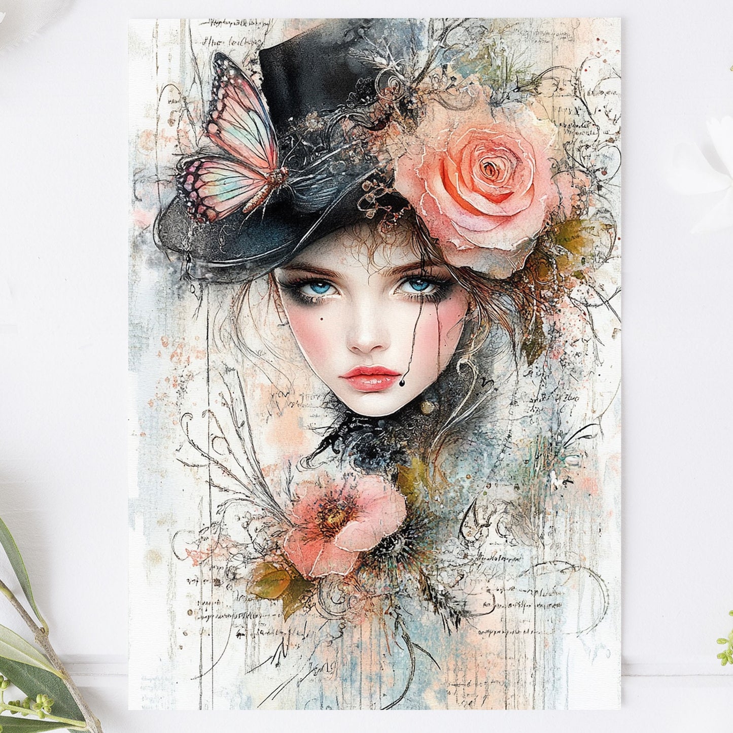 Postcard Victorian Girl PC607