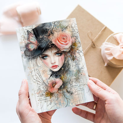 Postcard Victorian Girl PC607