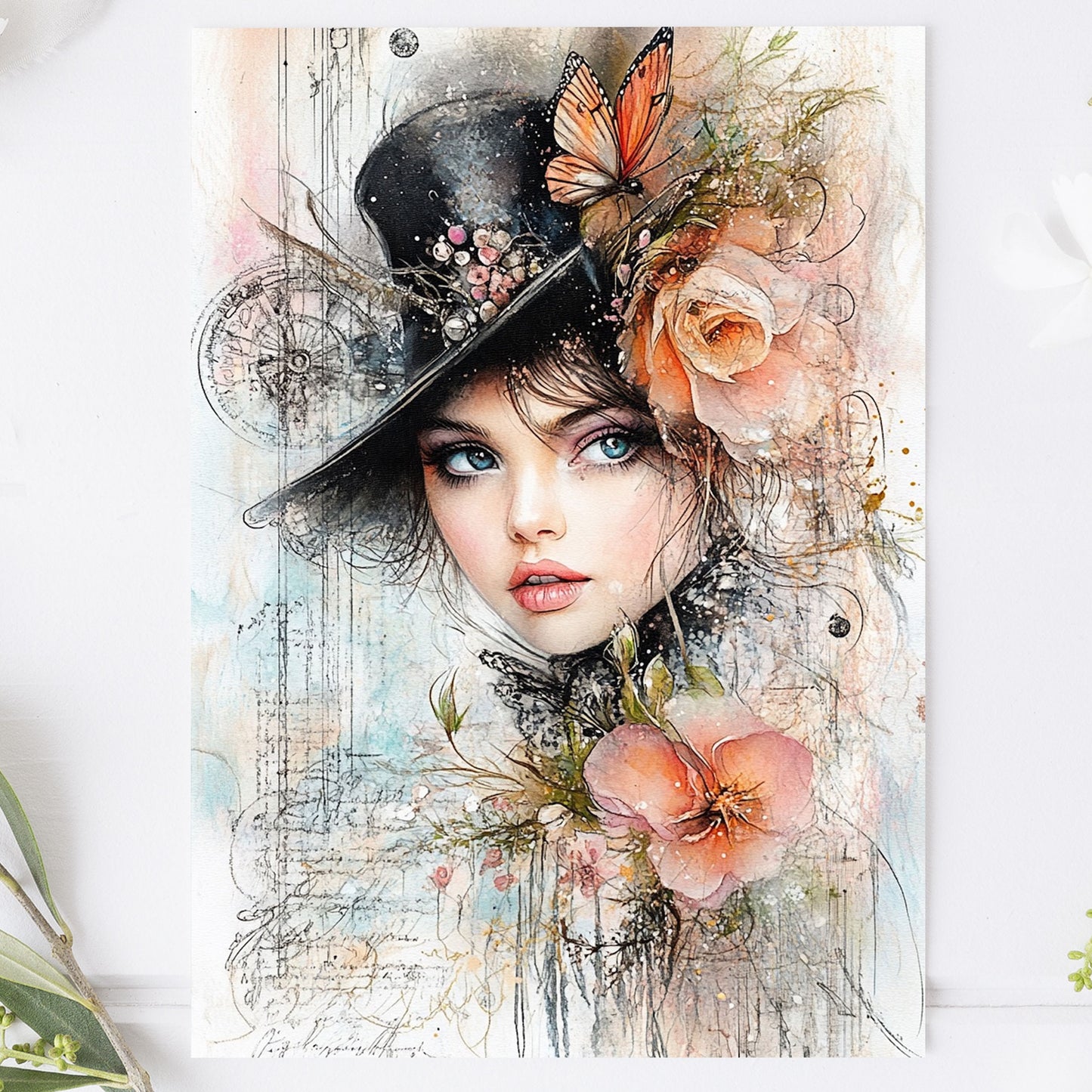 Postcard Victorian Girl PPPC608