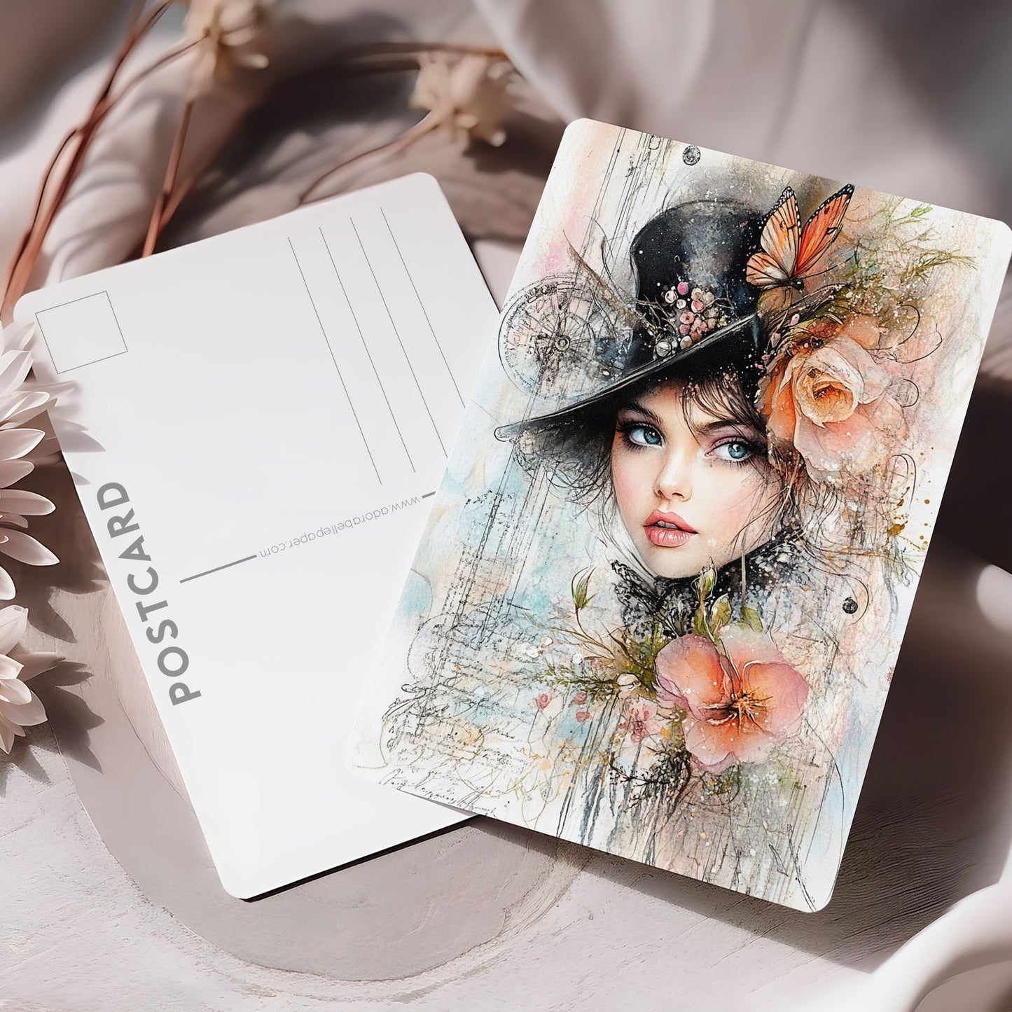 Postcard Victorian Girl PPPC608