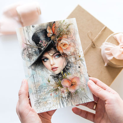 Postcard Victorian Girl PPPC608