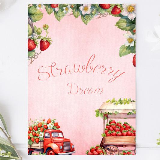 Vykort Strawberry Dreams PC627