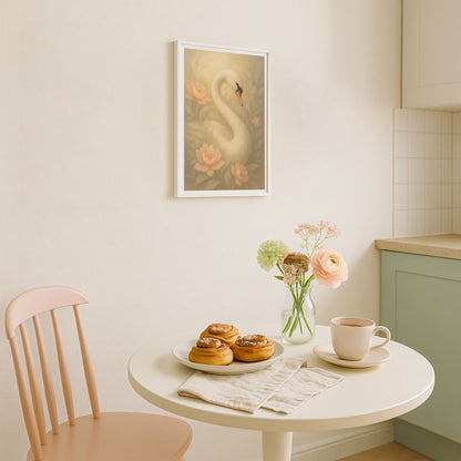 Poster Svan - Skogsdjur Art Print - Tryckt Poster i olika storlekar - PR88-21
