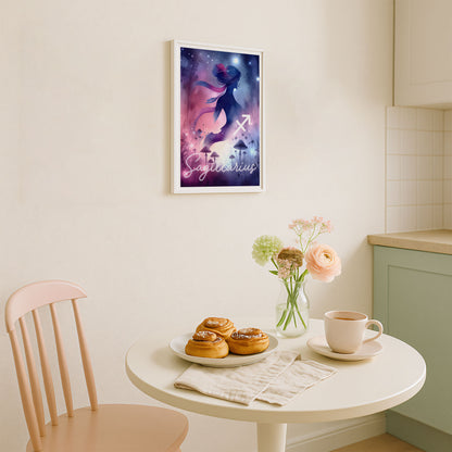 Wall Art Zodiac Sagittarius - Astrology Print - Printed Poster in multiple sizes - PR89-4