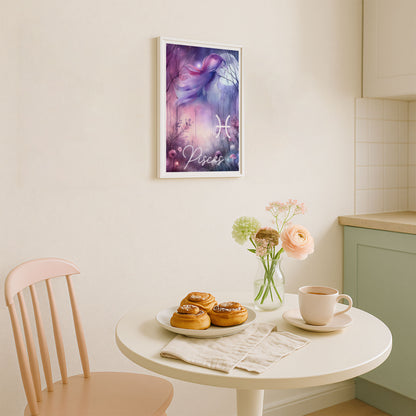 Wall Art Zodiac Pisces - Astrology Print - Printed Poster in multiple sizes - PR89-5