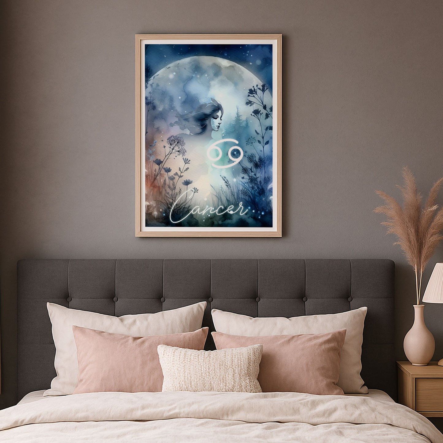 Wall Art Zodiac Cancer - Astrology Print - Printed Poster in multiple sizes - PR89-9