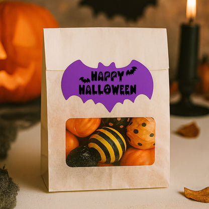 20-pack Halloween Fladdermus Stickers, glansiga – Vattentäta Premium Termiska Etiketter – Halloweendekoration – TS375